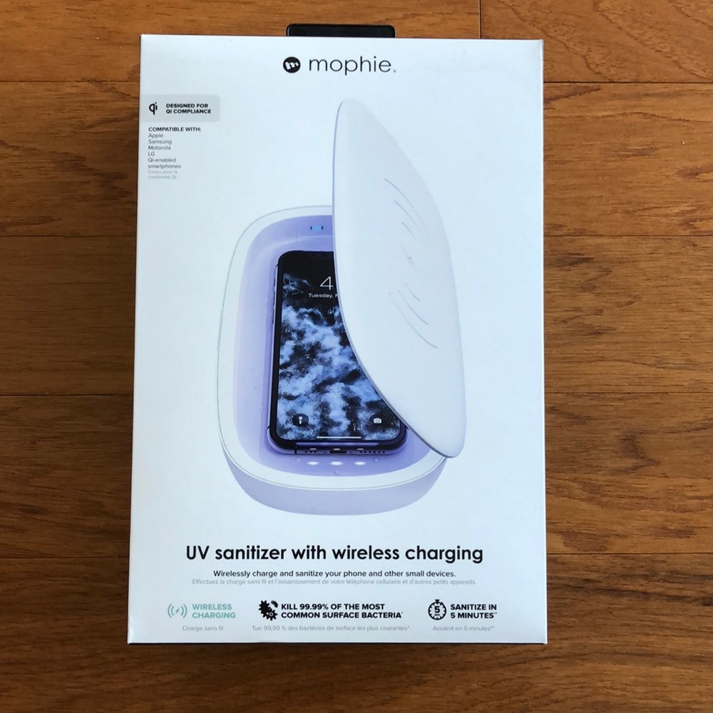 Morphie UV sanitizer with wireless charging